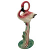 Large 10" MCM California Pottery Ceramic Bashful Pink Flamingo Tabletop Statue