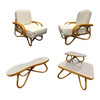 Restored Rattan Loop Leg Livingroom Set