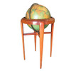 Midcentury Mahogany Floor Globe by Replogle