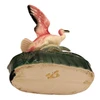 Mid-century California Pottery Ceramic Pink Open Wing Flamingo Table Planter