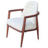 Mid-century Sculpted Teak Occasional Chair by T.H. Robsjohn-Gibbings Widdicomb
