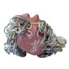Nude Mid-century Pin Up Hula Girl Art Pottery Bust w/ Yarn Skirt