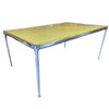Mid Century Aluminum Dining Table w/ Enameled Tabletop by Richard Shultz, 1966
