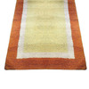 Post Modern Geometric Tricolor Scandinavian Shag Wool Rug