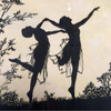 1915 Framed Neo-Classic Where Terpsichore Dwells Silhouette Print by Boris Major