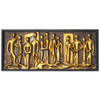 Midcentury Abstract "Lovers" Figural Wall Relief Sculpture, circa 1960