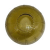 Modern Mediterranean Style Yellow Amber Glass Globe w/ 3 1/4 Fitter