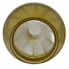 Modern Mediterranean Style Yellow Amber Glass Globe w/ 3 1/4 Fitter