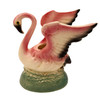 Mid-century California Pottery Ceramic Pink Flamingo Table Planter w/ Light Base