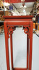 Red Ornate Pedestal Table in the Style Ming/Quing Style