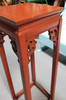 Red Ornate Pedestal Table in the Style Ming/Quing Style