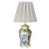 James Mont Style Enamel Asian Inspired Midcentury Lamp Pair