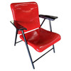 Russel Wright Outdoor/Patio Steel Folding Chair by Schwayder Bros, 5 Available