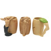 Set of Three "Strip Tease- Eye Appeal" Ceramic Barware Mugs by Dorothy Kindell