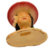 MCM Shawnee Pottery 896 Hawaiian Hula Girl Polynesian Pink Plant Bust Vase
