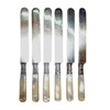 Antique Fish Flatware Set, Sterling Silver with Mother-of-pearl, Set of 18