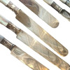 Antique Fish Flatware Set, Sterling Silver with Mother-of-pearl, Set of 18
