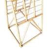Restored 1938 Art Deco Arched Rattan  & Wicker Fabric Display Rack