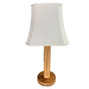 Restored Mid-Century Eight-Strand Stick Rattan Table Lamp, Pair
