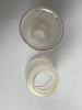 2 " Victorian Style Frosted Laced Hand Blown Glass Shades Six Available