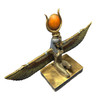 Egyptian Goddess Pharaoh Brass Tabletop Statue