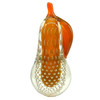 Alfredo Barbini Bullicante Aventurine Murano Glass Pear Scupture