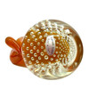 Alfredo Barbini Bullicante Aventurine Murano Glass Pear Scupture