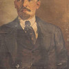 Soivet Era Vladimir Lenin Oil on Canvas Portrait, Russia