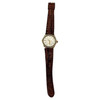 Longines 10K Gold-Filled Hexagonal Case Manual Watch w/ Crocodile Leather Band