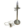 Art Deco Brass Desk or Table Lamp w/ Glass Globe