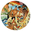 10" Eugene Savage "Festival of the Sea" Dinner Plate By Lynn Krantz Dish Books