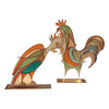 Rare Hans Hagenauer Rooster and Parrot Figures