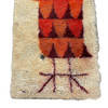 Mid-century 3' Foot Hand-Hooked Bird Tapestry Rug Wall Hanging