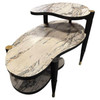 Mid-Century Modern Biomorphic Side Table with Formica Top