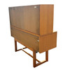 MCM Blonde Birch Buffet w/ China Cabinet by Paul Laszlo for Brown Saltman