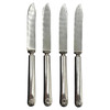 Late Victorian Rodgers Meriden Conn Shell Design Dessert Luncheon Knife Set of 4