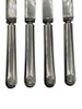 Late Victorian Rodgers Meriden Conn Shell Design Dessert Luncheon Knife Set of 4