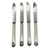 Late Victorian Rodgers Meriden Conn Shell Design Dessert Luncheon Knife Set of 4