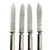 Late Victorian Rodgers Meriden Conn Shell Design Dessert Luncheon Knife Set of 4