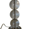 Large Stacked Three Large Crystal Ball Table Lamp