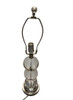 Large Stacked Three Large Crystal Ball Table Lamp