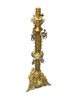 Hollywood Regency Neo-Gothic Scrolling Solid Brass Dragon Table Lamp
