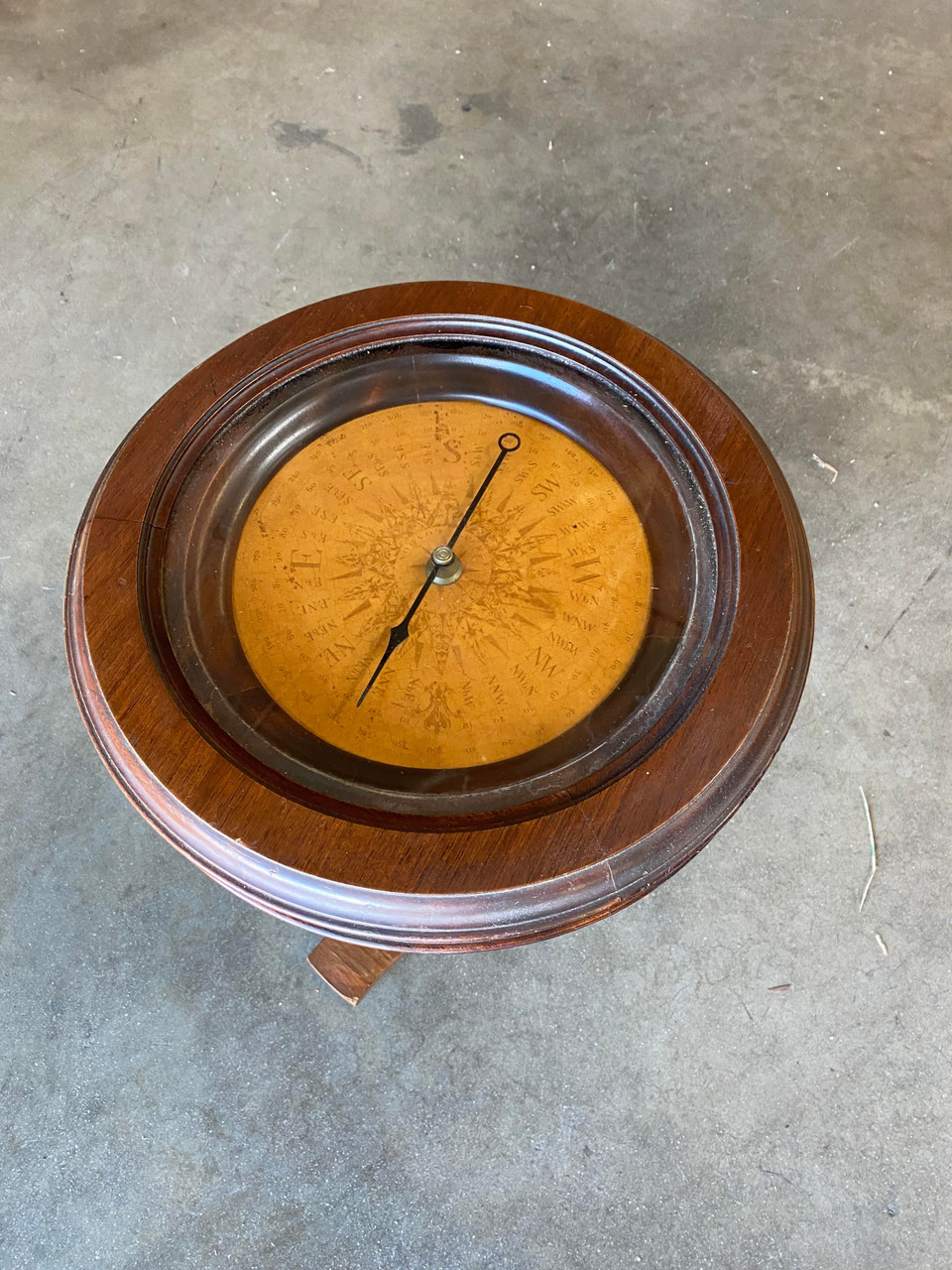 Neoclassic Dark Oak Compass Side Smoking Table - Harveys on Beverly