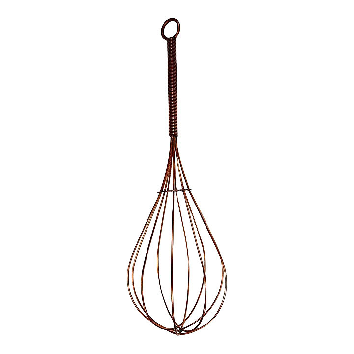 Large 1970s Pop Art Copper Wire Whisk Wall Sculpture by Curtis