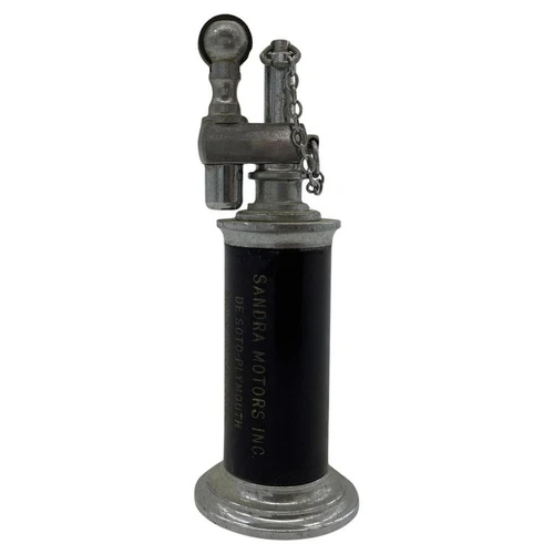 Brown and Silver Petrol Table Pull Chain Lighter by Daltis