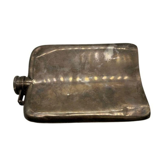 Sterling Silver Free mason Prohibition Hip Flask by Elgin E.A.M.