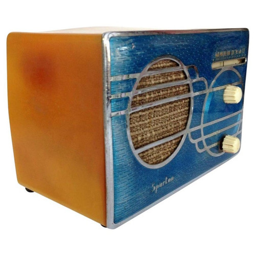 Art Deco Sparton Model 500C "Cloisonné" Catalin AM Radio