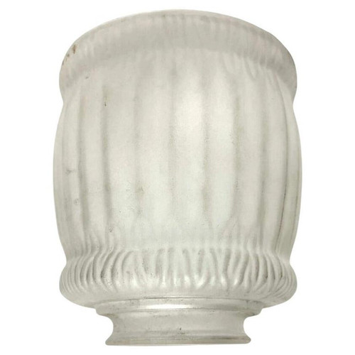 Art Nouveau Lamp Bell Frosted Glass Shade