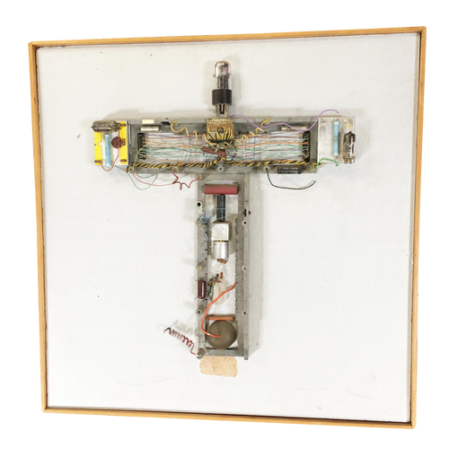 Abstract "Stations of the Cross" Untitled 3 Vacuum Tube Wall Sculpture by Pasqual Bettio Abstract "Stations of the Cross" Untitled 3 Vacuum Tube Wall Sculpture by Pasqual Bettio