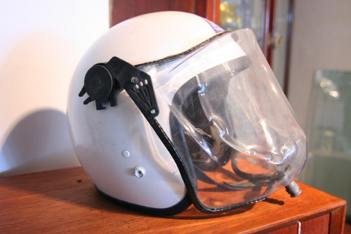 Futuristic Silver Scifi Space Starcraft Helemt